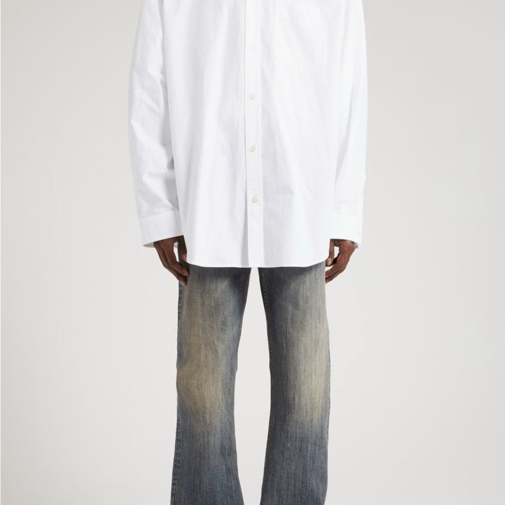 Men’s Balenciaga Oversized Cotton Poplin Shirt